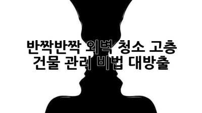 ✨ 반짝반짝 외벽 청소! 고층 건물 관리 비법 대방출 🏢